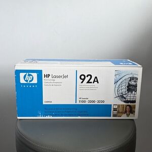 HP LaserJet 92A Black Toner Cartridge NEW